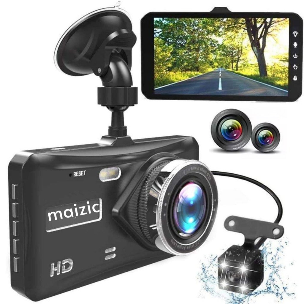Grousale Supercar 1440p Car Dash Cam - 4″ HD Display, Wifi, Night Vision, 170° Wide-Angle View