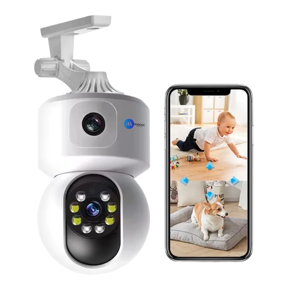 Grousale Supercam 10MP WiFi Home Security Camera – 360° PTZ Coverage | Color Night Vision | Smart Motion & Human Detection | 2-Way Talk