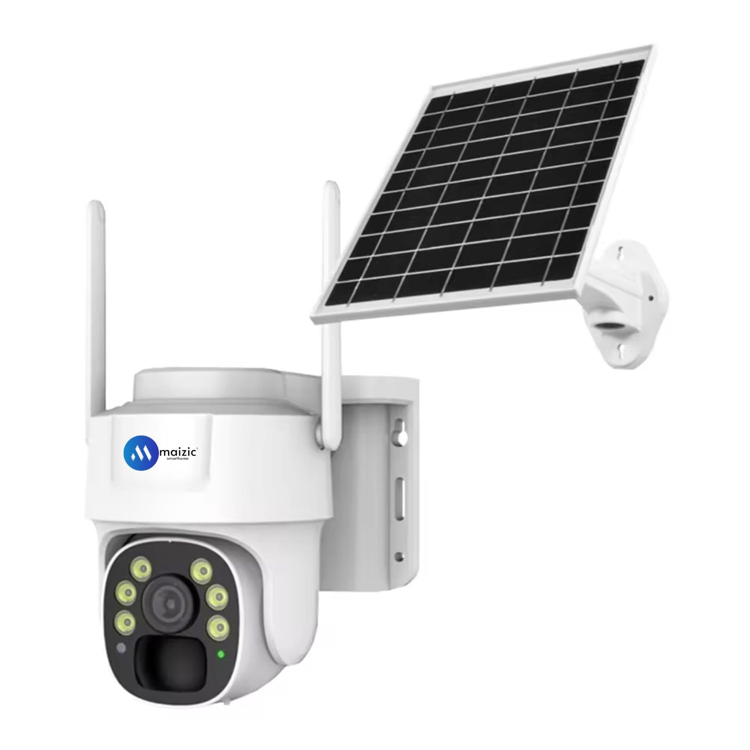 Grousale Big 100 Meter View Black Bull 4G 5MP FHD 1920p Solar Wireless Camera with Color Night Vision, AI Human Detection, Two Way Audio Alarm, Micro SD Card Slot, 360 View All Sim Support