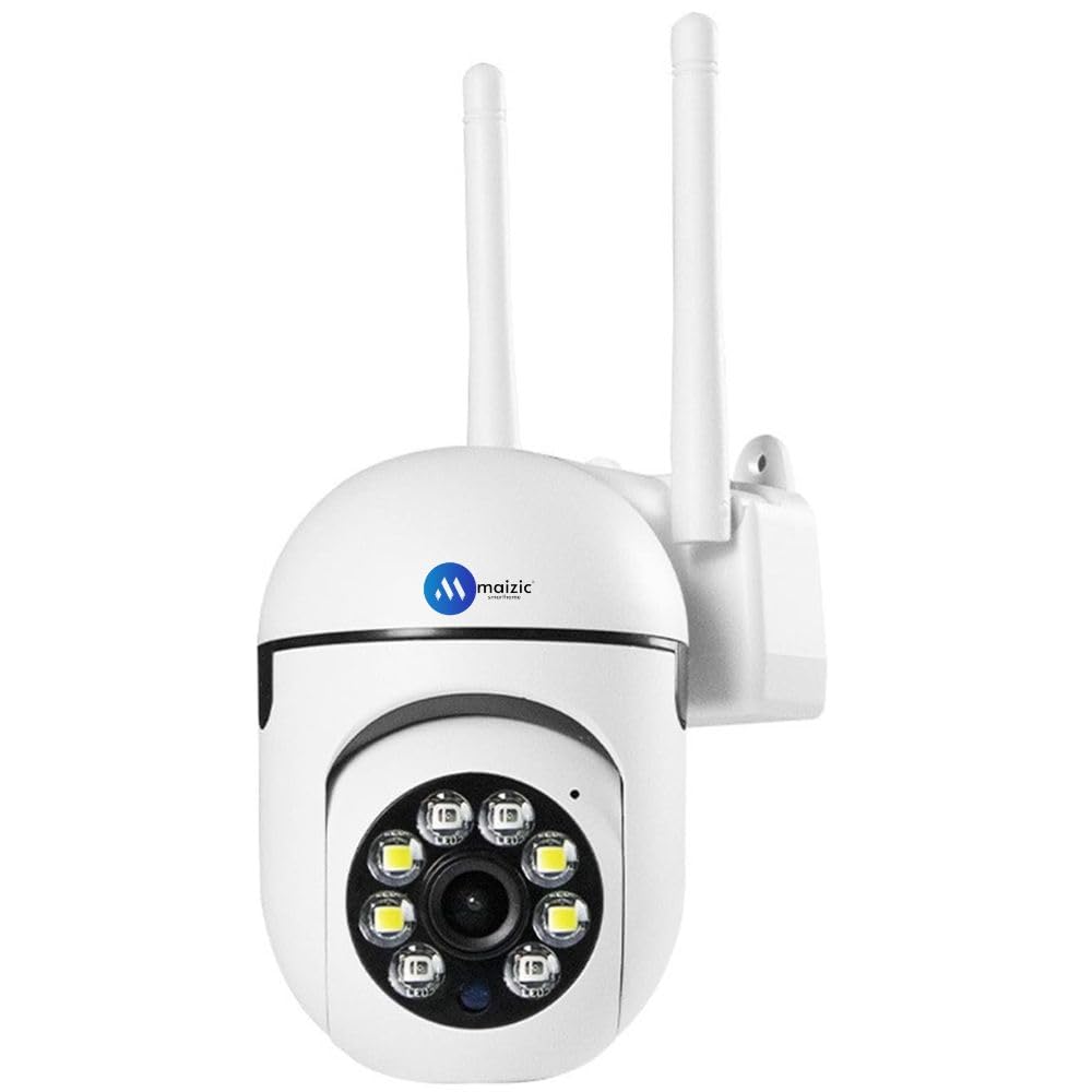 Renewed Grousale 3 MP FHD WiFi Indoor Mini Fox Ptz Security Camera with Color Night Vision, 360° Ptz Rotation, Motion Tracking, Two Way Audio and Multi Users View