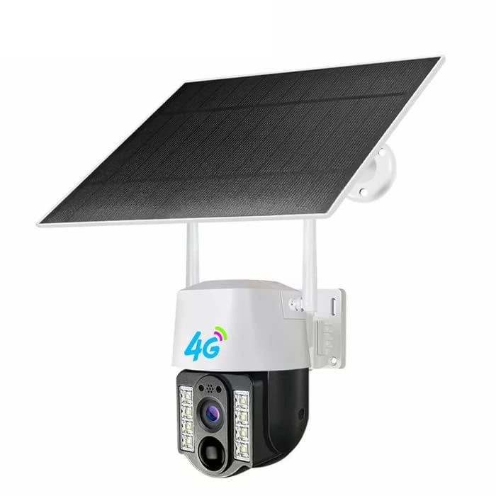 Grousale OX 4G SIM Solar PTZ Security Camera | 2MP 1080P HD Outdoor CCTV with Night Vision, PIR Motion Detection, Human Tracking, Two-Way Audio & IP66 Waterproof Protection