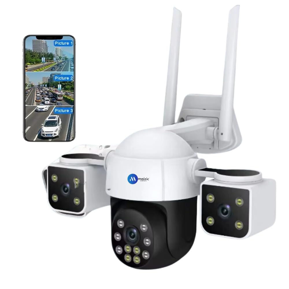 Grousale Batman 4G Sim Based 8MP HD 3in1 Screen View CCTV Camera
