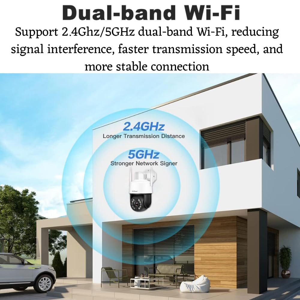 Renewed Grousale Ultracam Falcon 5MP HD CCTV Camera | 20X Optical Zoom, Dual-Band WiFi (2.4GHz/5GHz), 4.7–94mm Lens, NVR & ONVIF Compatible, 6-Month Warranty – Home & Outdoor Security