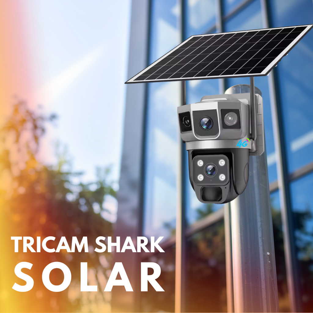 Renewed 4G Sim Based CCTV Dual Lens/Dual Screen View [4MP+4MP] Solar Powered Security Camera