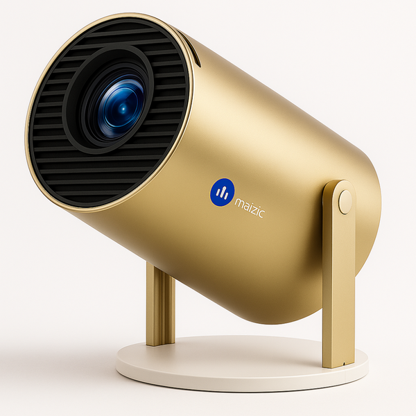 Grousale Golden 2X Smart Projector | 800P Native, 1080p & 4K Support | Android 13.0, 950S Chip | Auto 4D Keystone, Netflix, Prime, WiFi & Bluetooth