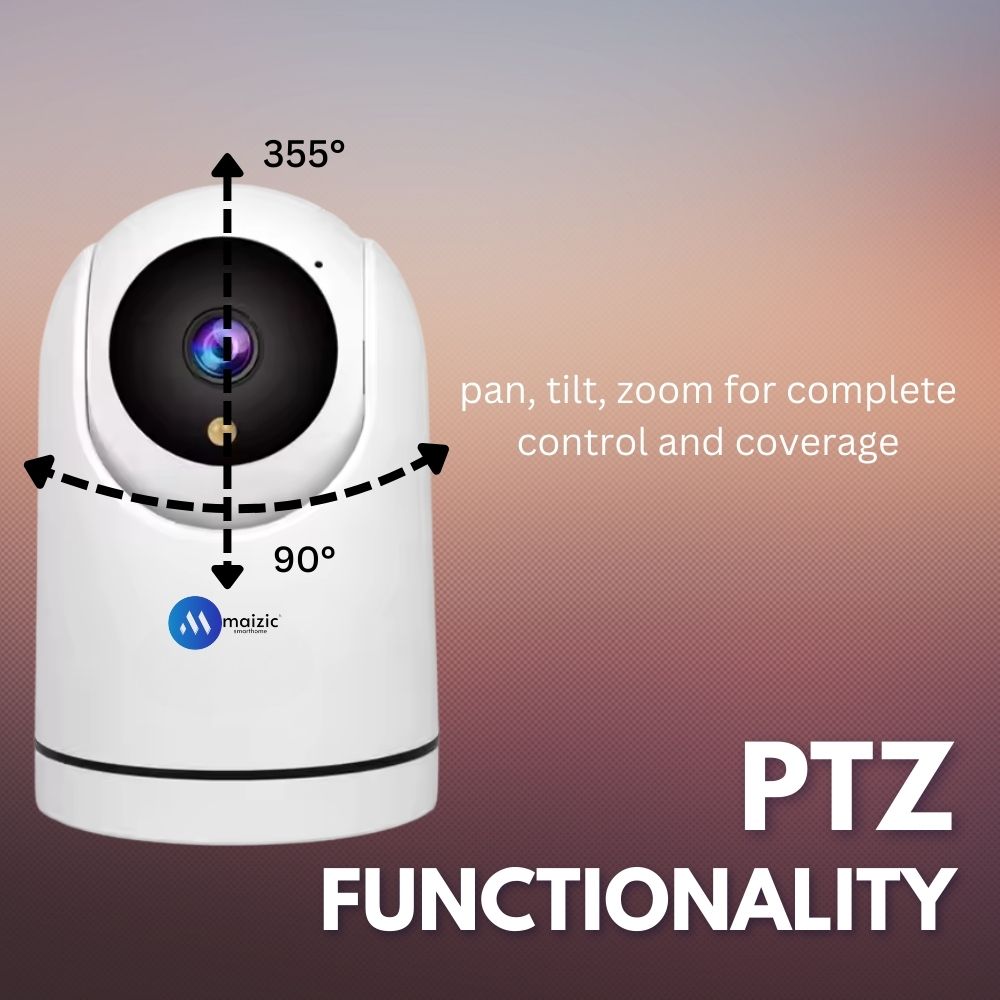 Renewed Grousale Ultracam Aura 5MP WiFi CCTV Camera | 360° Indoor Security Cam with Color Night Vision, Motion Detection, 2-Way Audio, Multi-User App Access & 128GB SD Card Support