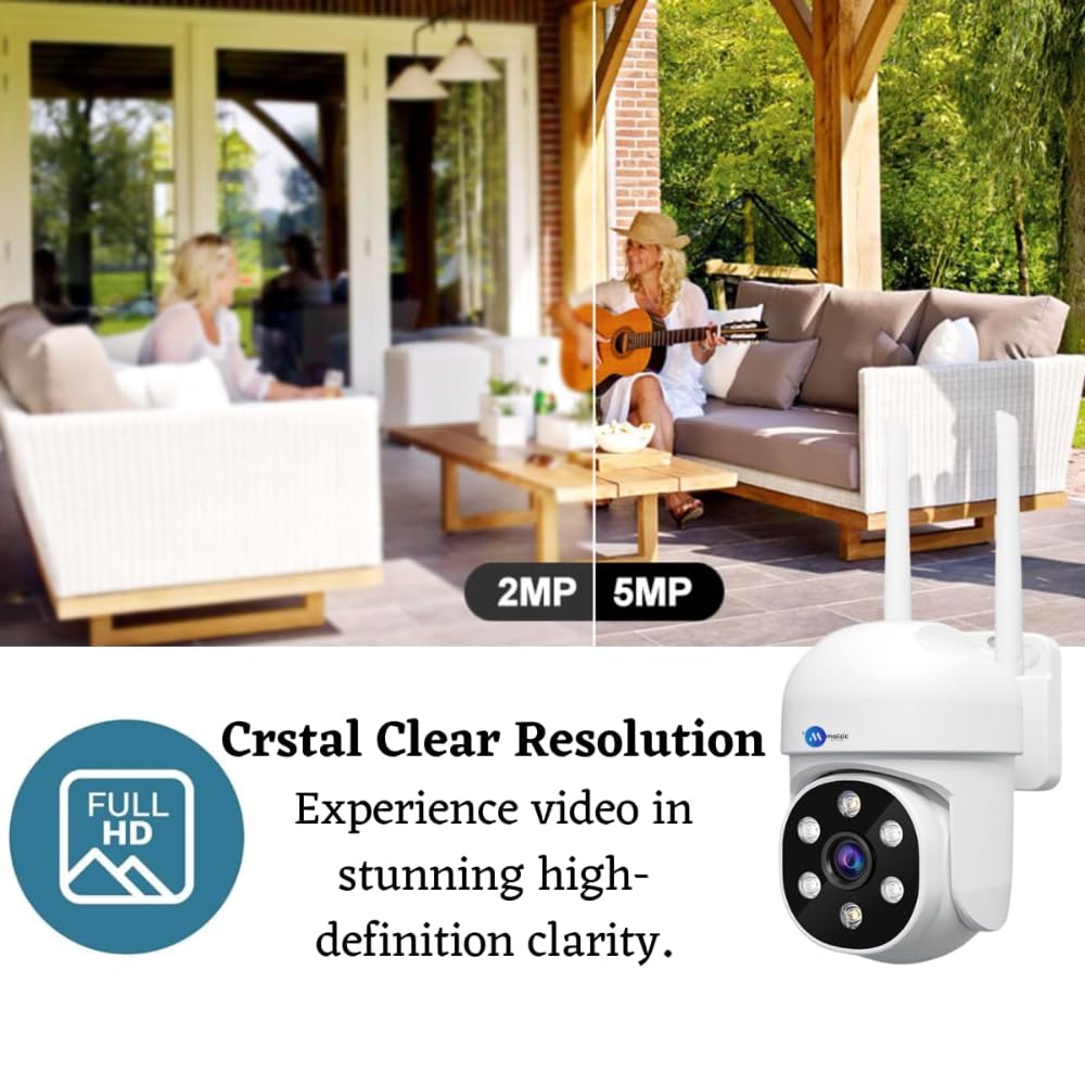 Grousale Ultracam 6MP + 6MP Dual Lens WiFi CCTV Camera | 360° Pan/Tilt, Dual Screen View, HD Image Sensor, Color Night Vision, 2-Way Audio, Motion Detection, NVR & ONVIF Compatible (Srihome Fox)
