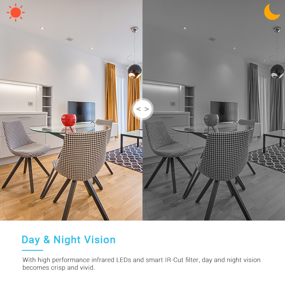 Grousale 3MP Full HD PTZ WiFi CCTV Camera – Wireless, AI Human Detection, Motion Alerts, Color Night Vision (No Antenna)