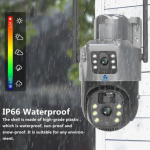 Grousale Supercam 4K 12MP Outdoor Solar Dual Lens/Dual Screen 4G Wireless CCTV Camera, Solar Powered IP66 Waterproof, Two Way Audio, Color Night Vision, AI Human Detect SD Storage Upto 128GB