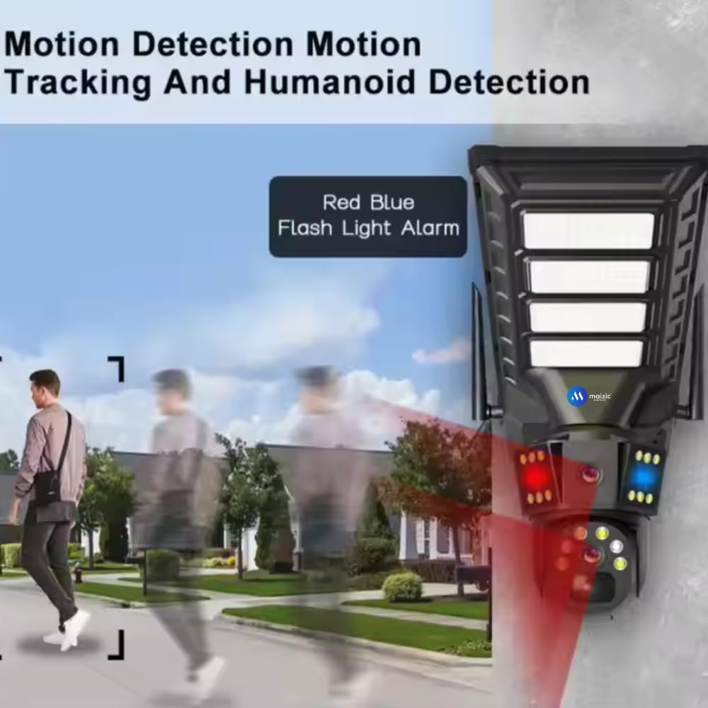 Renewed Grousale Photon X 12MP 4K 4G Solar CCTV Camera | SIM-Based with 100W Street Light | 18,000mAh Battery | 360° Pan-Tilt |IP66 Waterproof | Outdoor & Farm Security