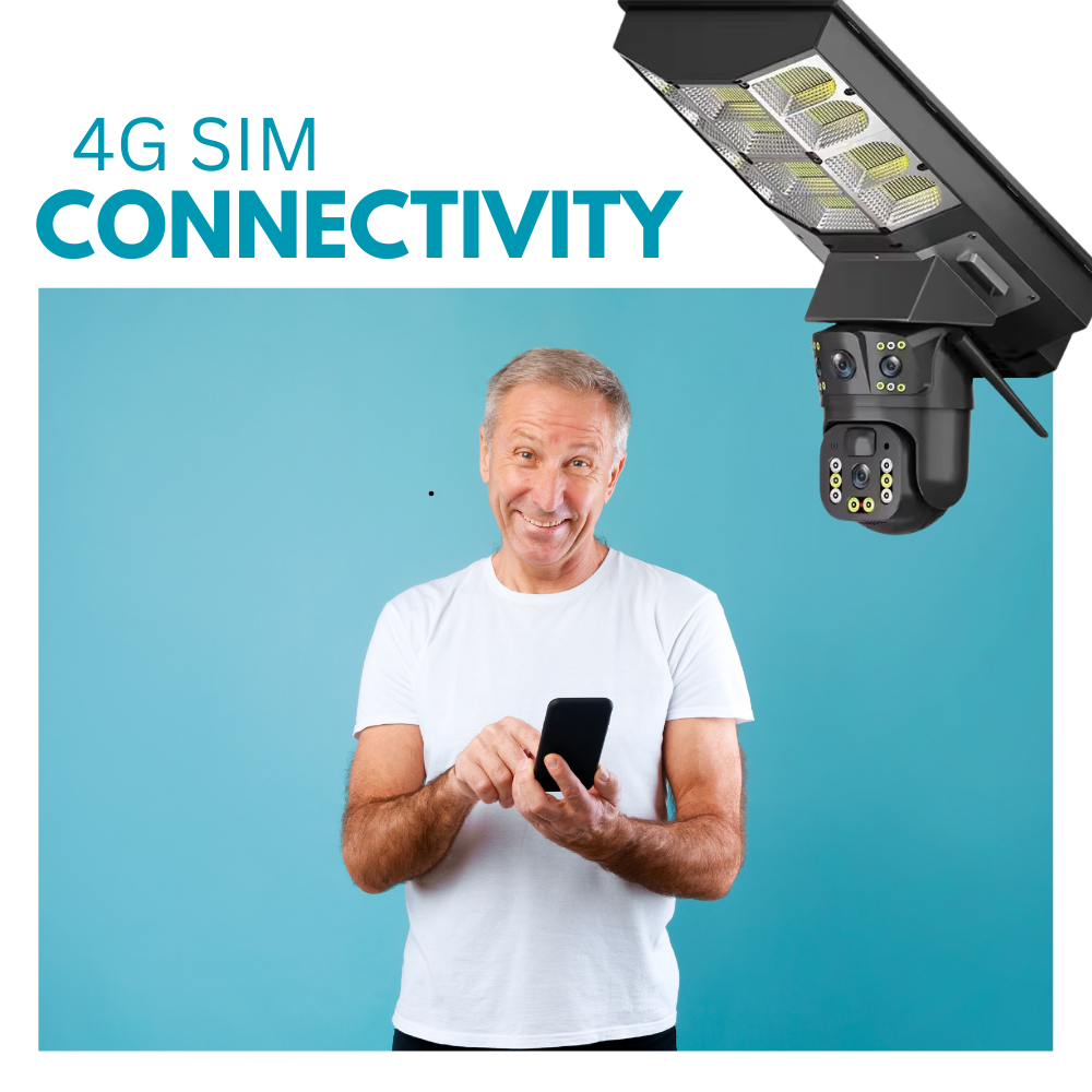 Photon 2k Full HD Resolution 4G Sim Based Solar Powered CCTV Security Camera
