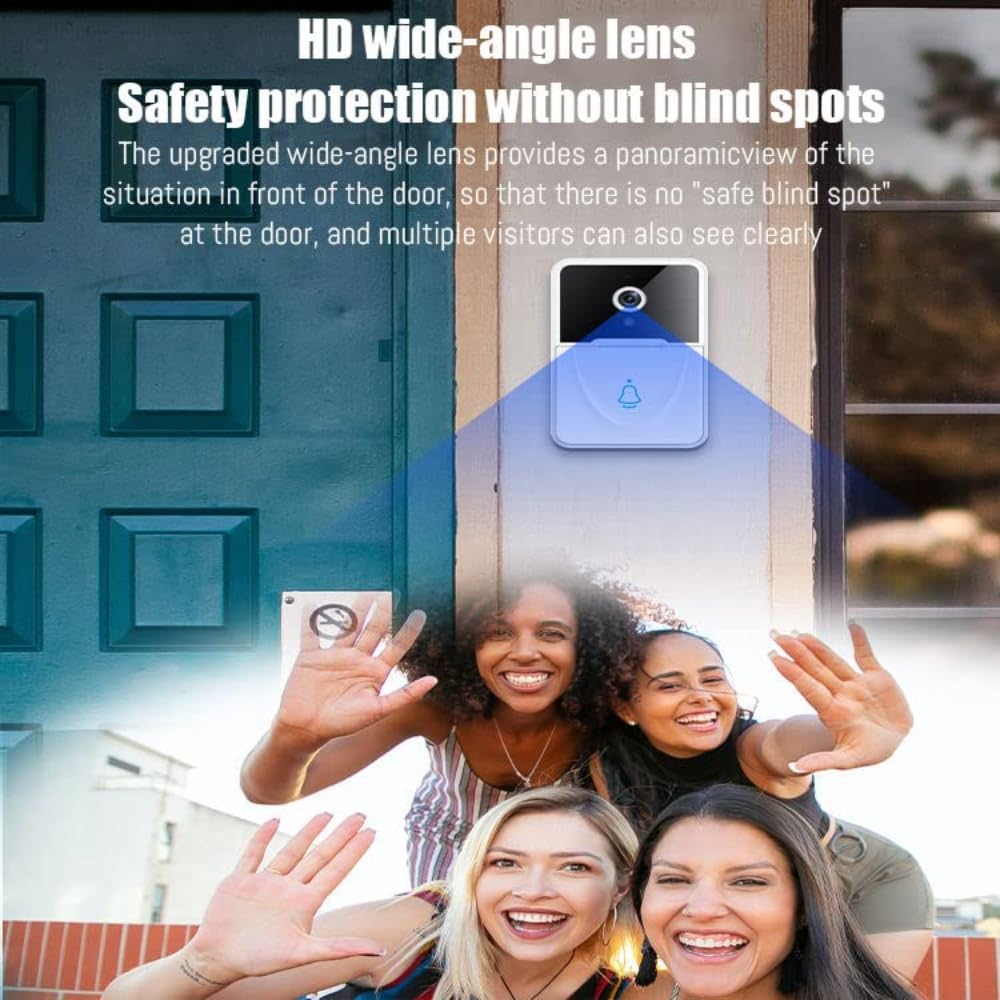 Grousale 3MP Wi-Fi Smart Video Doorbell | Full HD Clarity, Night Vision, Motion Alerts, 2-Way Talk, Easy App Control & Installation