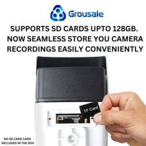 Grousale 4G/5G Sim Security Camera Live View Night Vision Motion Detection 2 Way Intercommunication