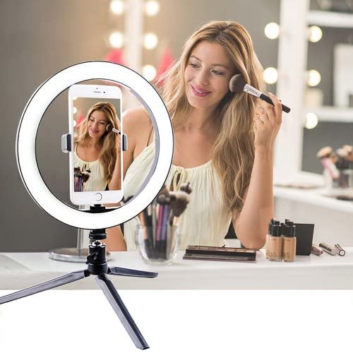 Grousale 12 Inch Ring Light with Tripod | 3 Light Modes | USB Type-A LED Ring light\ Studio light for Makeup, Photography, YouTube & Live Streaming
