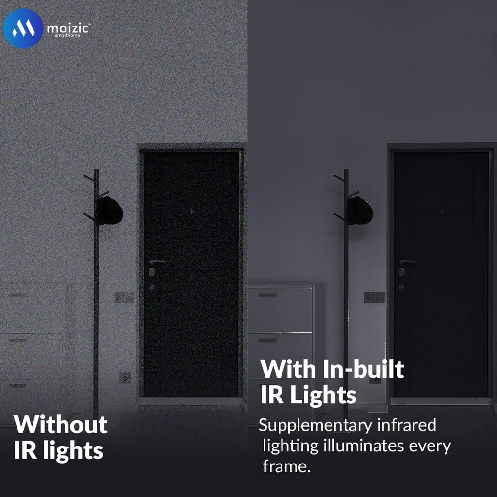 Grousale 360° View CCTV Duo | Dual Lens 5+5MP Cameras with Smart Motion Tracking, Night Vision & 2-Way Talk – Total Home Protection!