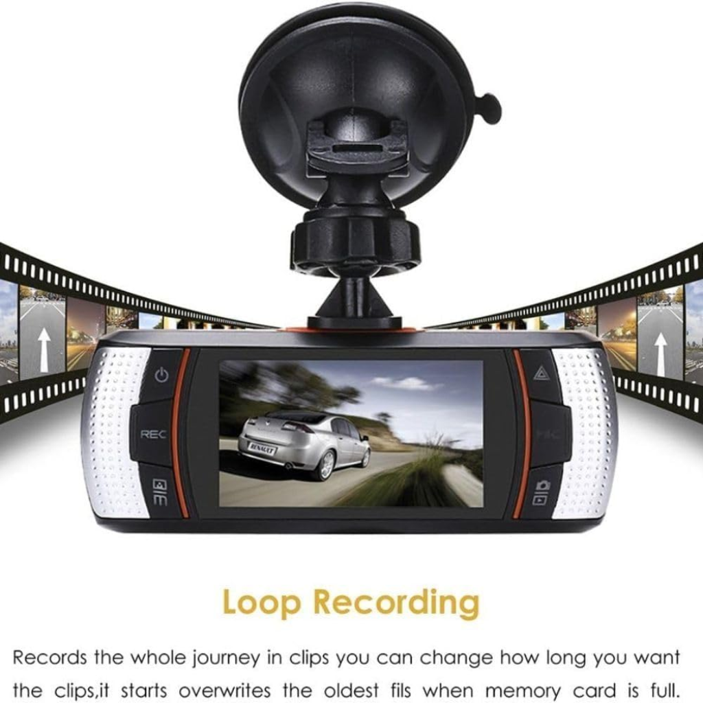 3 MP FHD 2.7 Inch LCD Car Dashcam Camera