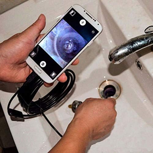 Grousale 6-LED Endoscope Camera | 5.5mm Lens | IP67 Waterproof | Android USB Borescope for Underwater & Dark Area Inspection (2M)