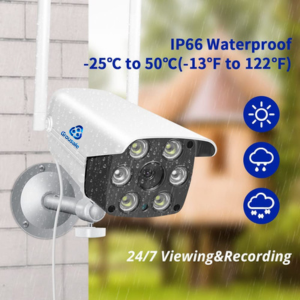 Grousale 4G/5G Sim Security Camera Live View Night Vision Motion Detection 2 Way Intercommunication