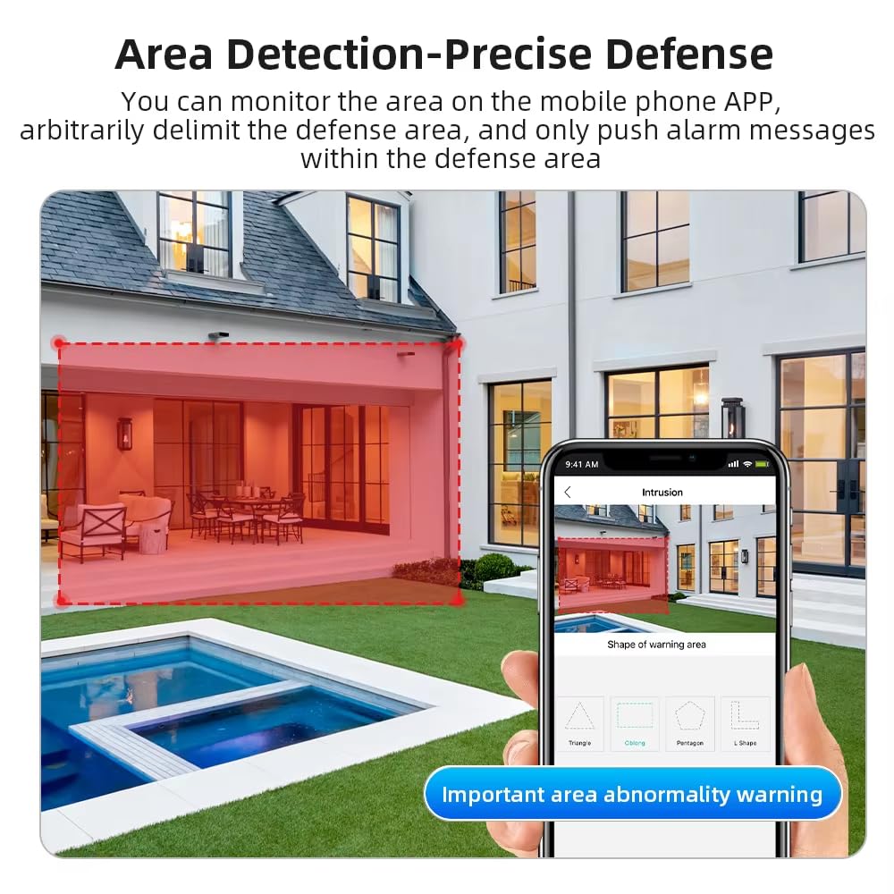 Grousale Supercam X2 Dual-Lens 4MP+4MP Wi-Fi Indoor CCTV Camera | 360° Pan & Tilt | HD View | Color Night Vision | Two-Way Audio | AI Motion & Human Detection | Built-in Audible Alarm