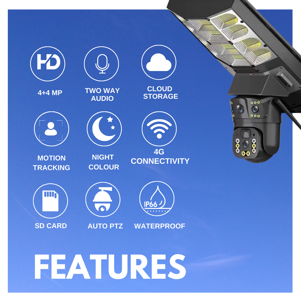 Renewed Photon 2k Full HD Resolution 4G Sim Based Solar Powered CCTV Security Camera