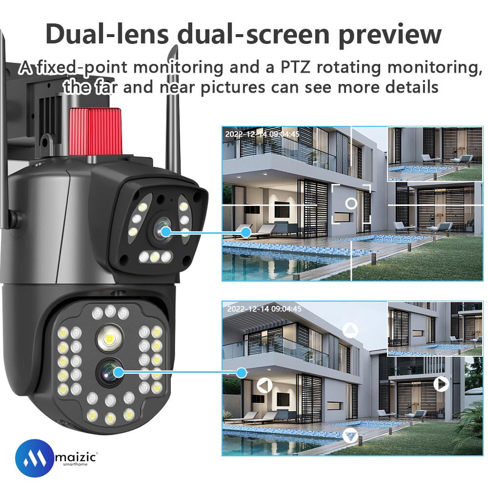 SuperCams 6MP HD Wi-Fi Dual Lens/Dual Screen Camera