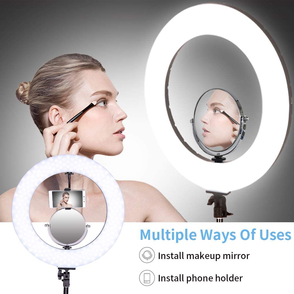 Grousale 12 Inch Ring Light with Tripod | 3 Light Modes | USB Type-A LED Ring light\ Studio light for Makeup, Photography, YouTube & Live Streaming