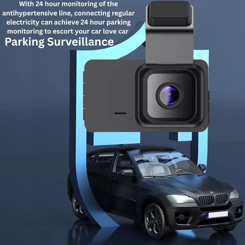 Grousale Navic Duo 4K DashCam – Dual Channel 5MP Front & 1296P Rear, GPS, Wi-Fi, G-Sensor, Night Vision, 3.4" LCD