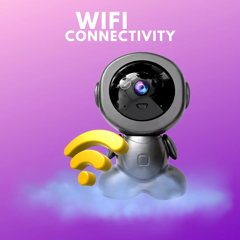 Grousale Baby Robot 3MP Full HD WiFi CCTV Camera | 360° Indoor Home Security | Smart Motion Tracking & Two-Way Audio