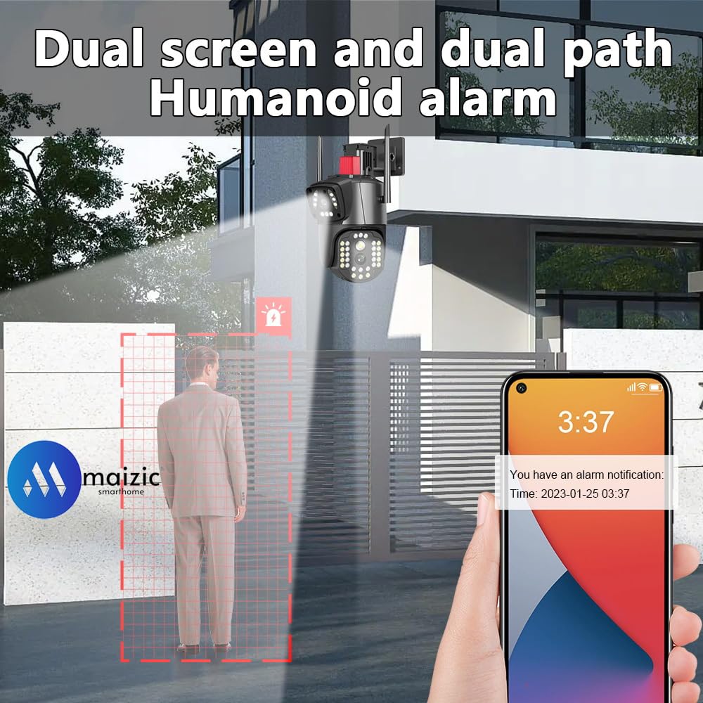 SuperCams 6MP HD Wi-Fi Dual Lens/Dual Screen Camera