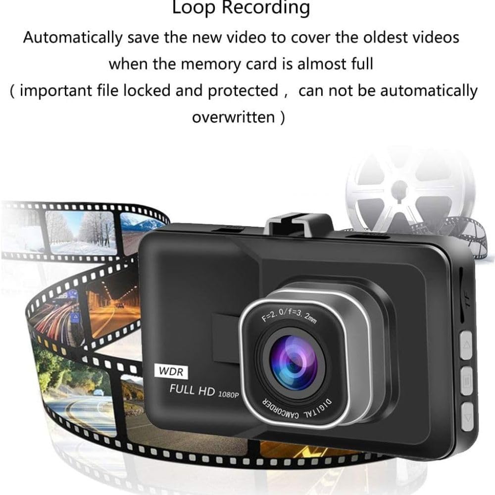 3MP FHD Mini Car DVR Dash Camera