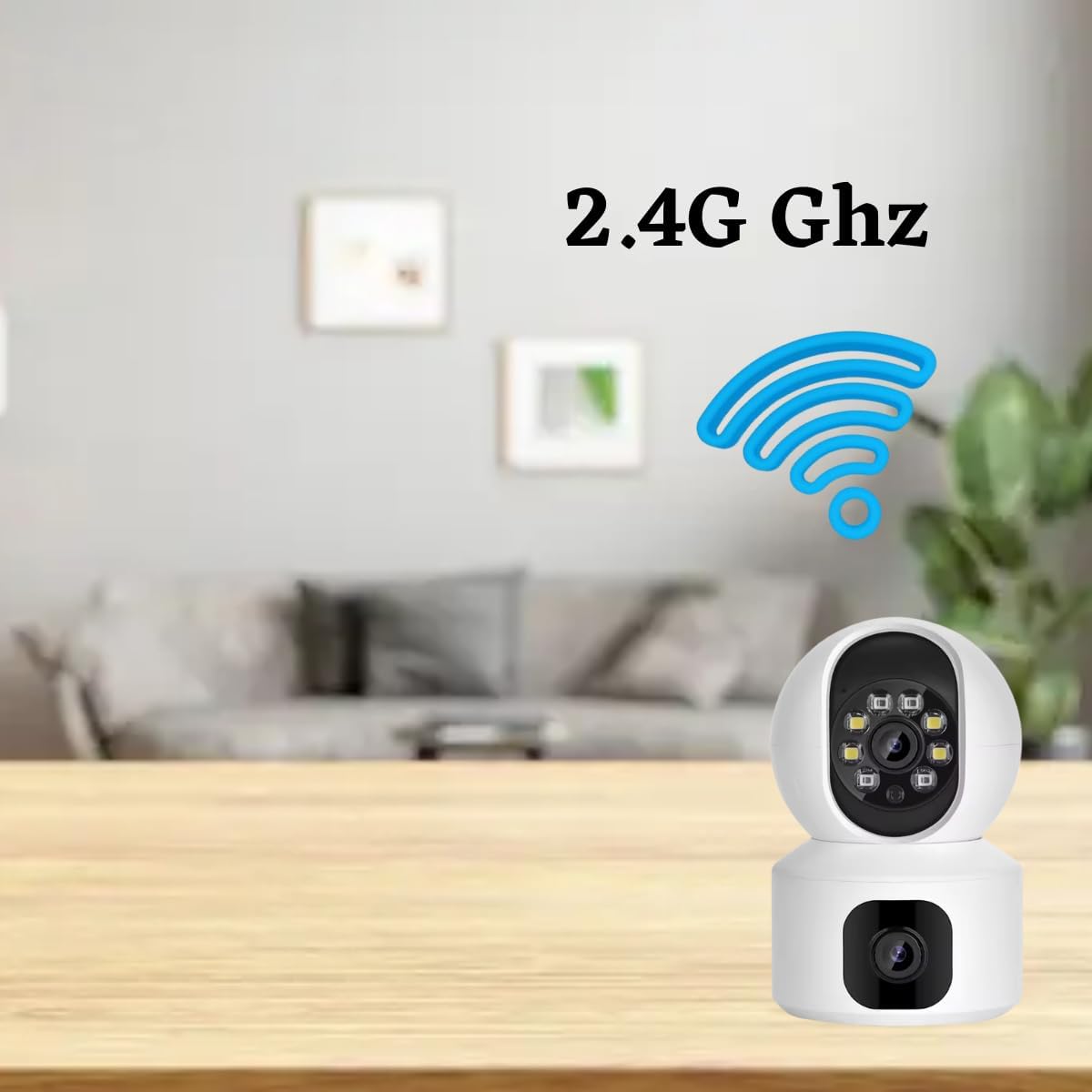 Grousale 360° View CCTV Duo | Dual Lens 5+5MP Cameras with Smart Motion Tracking, Night Vision & 2-Way Talk – Total Home Protection!