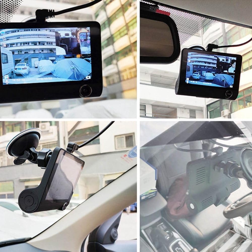 Supercam 5 MP Full HD 3 Channel Dash Cam with G-Sensor, Motion Detection, Parking Monitor