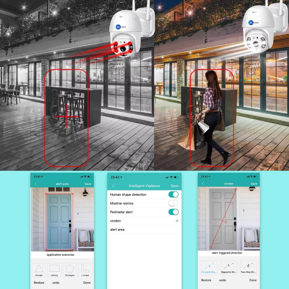 Renewed Grousale 360° 3MP Full HD Wi-Fi Wireless IP CCTV Security Camera