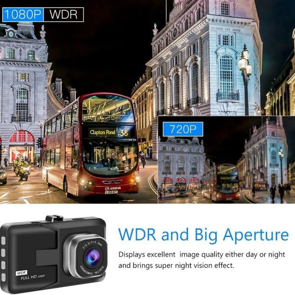 3MP FHD Mini Car DVR Dash Camera