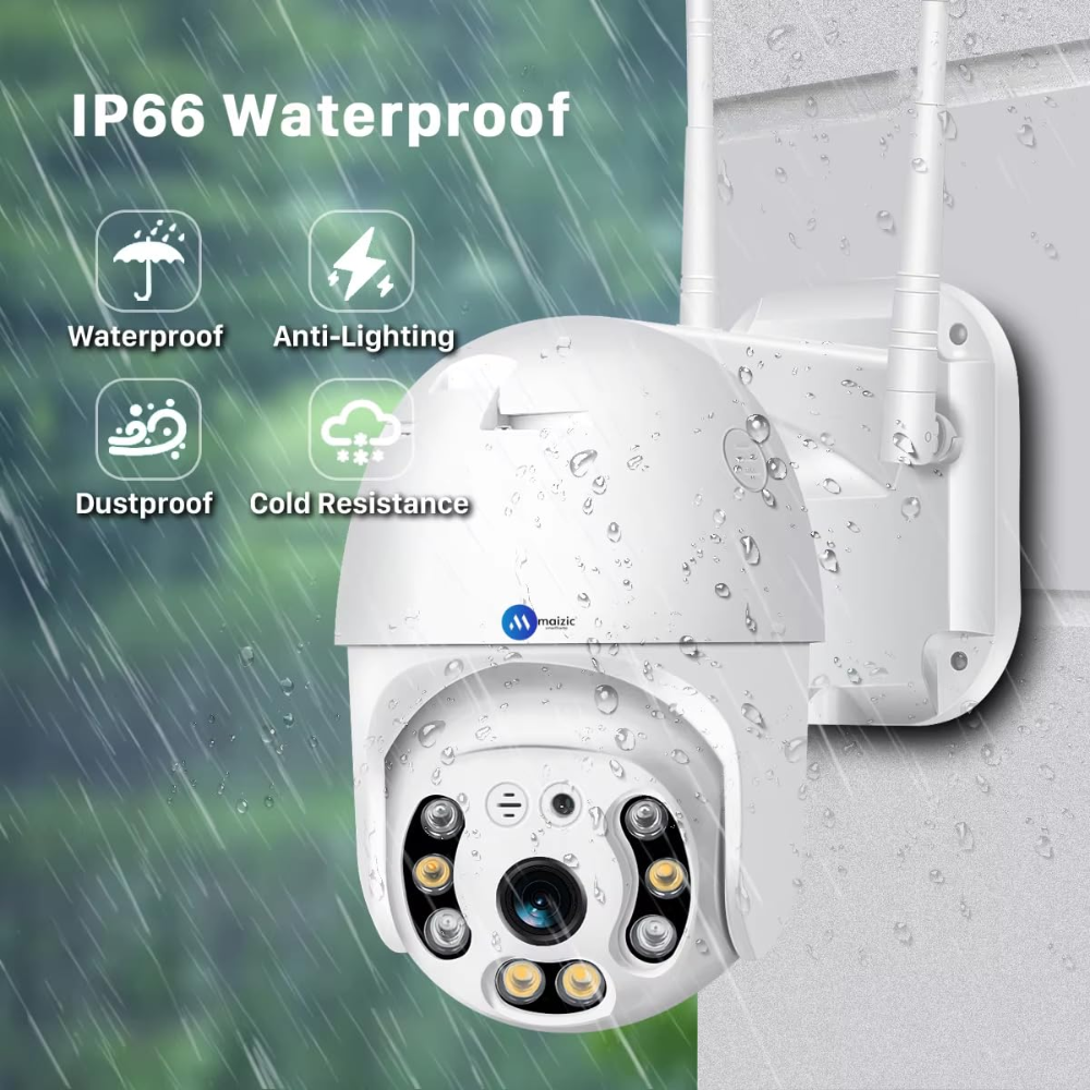 Renewed Grousale 360° 3MP Full HD Wi-Fi Wireless IP CCTV Security Camera