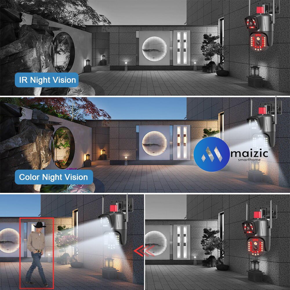 SuperCams 6MP HD Wi-Fi Dual Lens/Dual Screen Camera